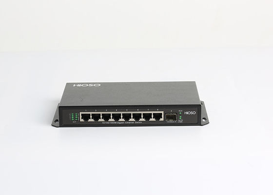 8 puertos RJ45 del 1000M 1 1000M SFP Uplink el interruptor portuario de Gigabit Ethernet, interruptor del puerto de SFP