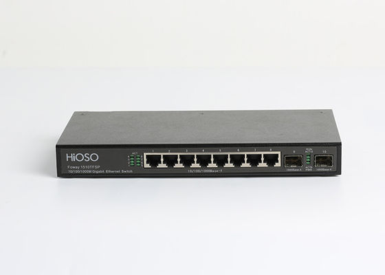 16K MAC Learning 8 puertos del interruptor 10 de la fibra de SFP de los puertos del 1000M TP 2 el 1000M SFP