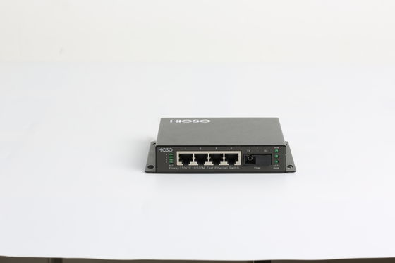 4 puertos RJ45 1 puerto del interruptor de acceso del 100M FX Uplink Port Ethernet 5