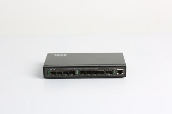 Router del interruptor de la fibra de HiOSO DC12V, interruptor con los puertos de la fibra óptica