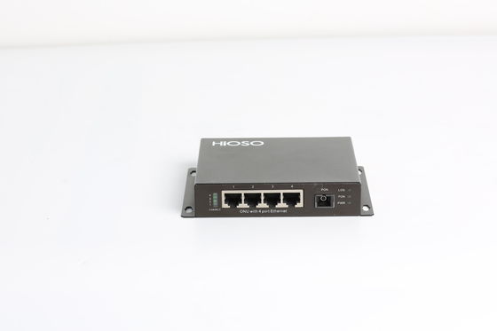 dispositivo de DC 12V 4 el 10/100M Ethernet Ports GPON ONU de la transmisión de los 20km para FTTH OLT