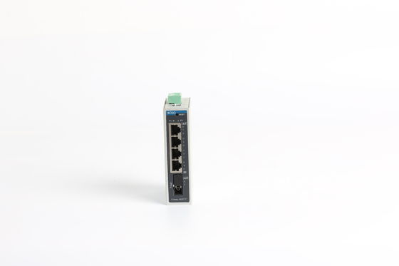 5 puertos Rj45 1 interruptor de Ethernet del carril del 1000M Fx Port Din, interruptor del Poe del soporte del dinar
