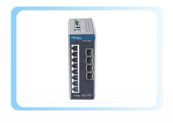 4 1000M SFP 8 puertos del interruptor 12 del 10/100/1000M Ports Ethernet Rail