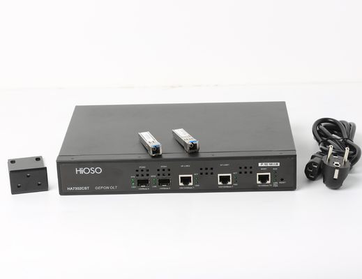 Mini 2 tipo independiente AC220V de Epon Olt FTTH del puerto de HiOSO con 2 SFP Px20+++