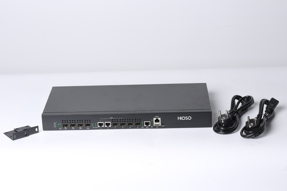 1 puerto combinado los 20KM Max Distance de Hioso EPON OLT 4 Pon 2 SFP GE 2 del estante de U