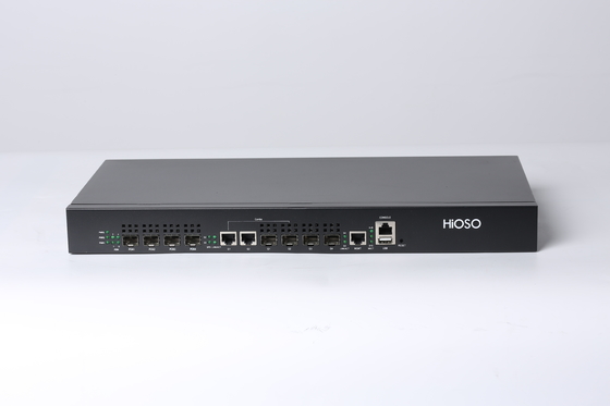 1 puerto combinado los 20KM Max Distance de Hioso EPON OLT 4 Pon 2 SFP GE 2 del estante de U