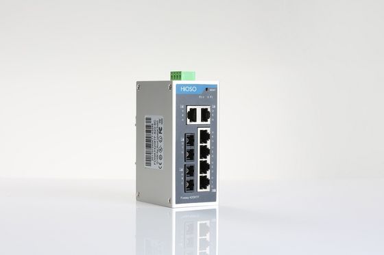 puertos del interruptor 8 de la transmisión 6 el 10/100M RJ4 2 el 100M FX Din Rail Ethernet del 120km