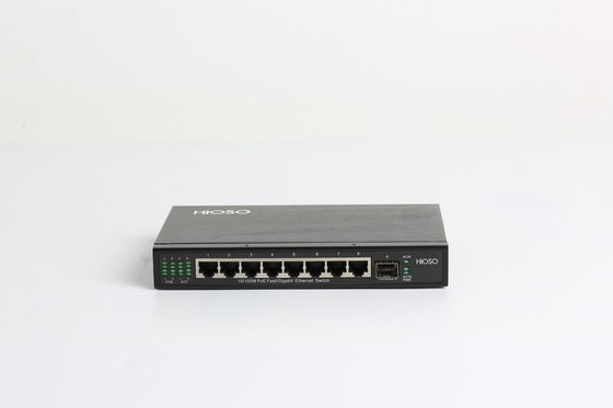 Puertos de la red 8 del interruptor de Ethernet del Poe con 1 gigabit DC48V portuario combinado