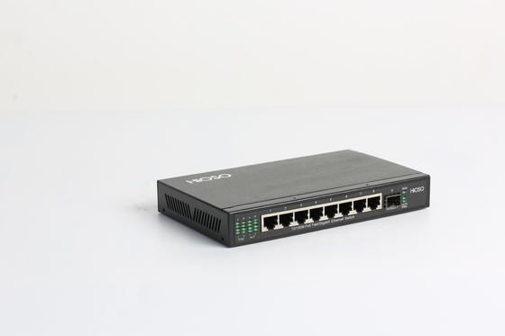 Puertos de la red 8 del interruptor de Ethernet del Poe con 1 gigabit DC48V portuario combinado